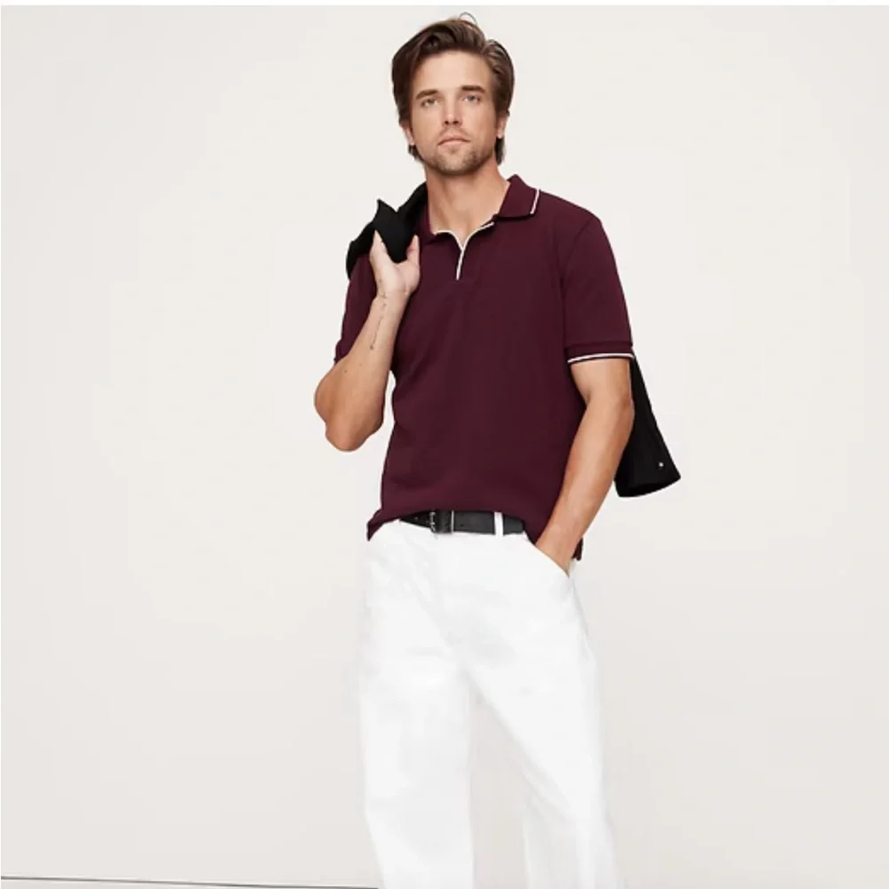Banana Republic Maroon Polo Shirt